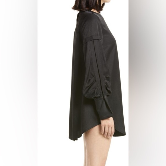 Amy Lynn Black Choker Mini Dress Balloon Sleeves Medium - Picture 8 of 15